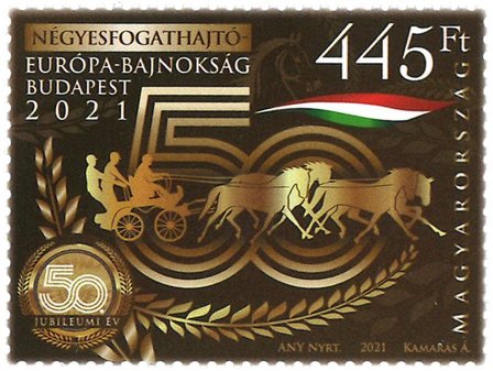 Ungarn - EM i hestevogn - Postfrisk frimærke