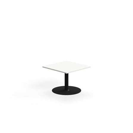 Coffee table ALVA, 700x700x500 mm, high pressure laminate, black/white