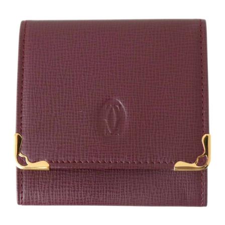 Cartier Vintage, Wallets Cardholders Rood, Dames, Maat:ONE Size,leer
