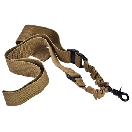 Taktisk justerbar nylon enpunkts gevärsrem för militärträning utomhus (khaki)