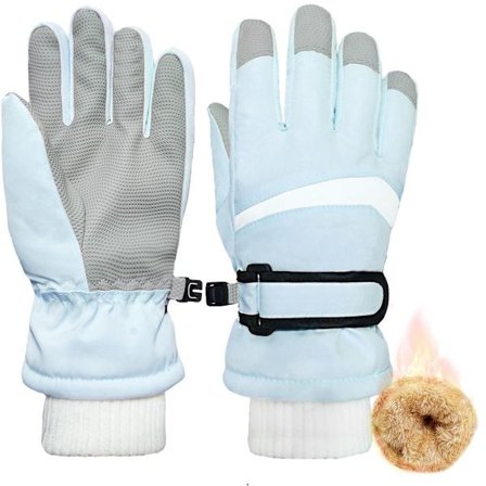 Handsker, Ski handsker til børn, Varme polyester vinter snehandsker, Vandtætte vindtætte, Velegnet til snowboarding og cykling