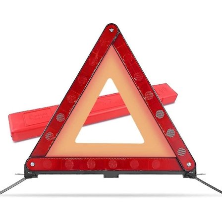 Auton varoituskolmiot, turvallinen pysäköintimerkki kolmio heijastava varoituslevy autoturvallisuuspaketti (43 cm)