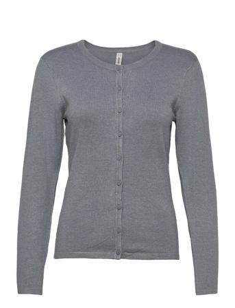 Sc-Dollie Strikket Trøje Cardigan Blå Soyaconcept