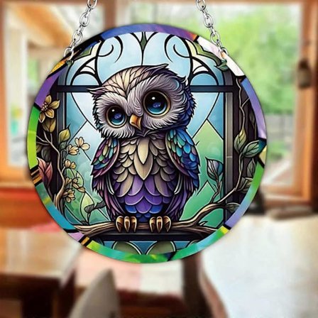 Akrylfarvet vinduesophæng vægdekoration vedhæng boligindretning