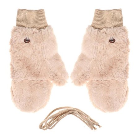 Varmende handsker med halsrem Vanter Vindtætte fortykkede handsker Tilbehør 1 par