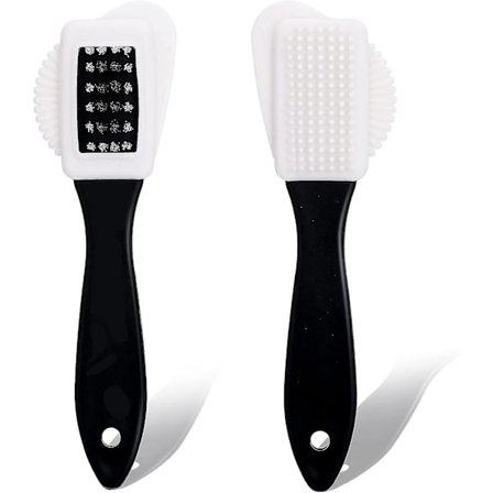 2 kpl Nahkaharja Monitoiminen Hankausharja Nahka Hankaus Kengänpuhdistus