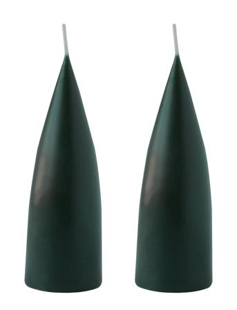 Hand Dipped C -Shaped Candles, 2 Pack Home Decoration Candles Block Candles Vihreä Kunstindustrien