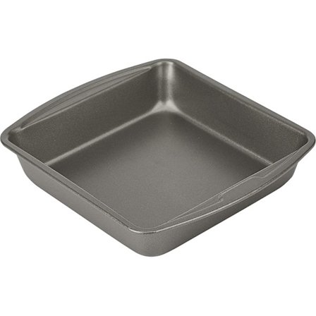 8 tommers x 8 tommers firkantet kakeform, nonstick bakeware nonstick bakepanne / nonstick kakeform, grå