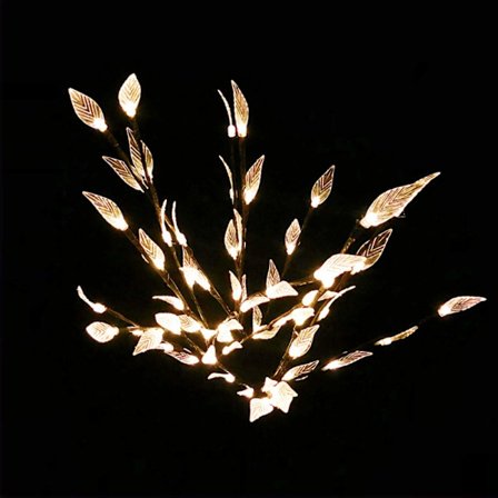Juletræ Blad Solar Lights VARM HVID VARM HVID