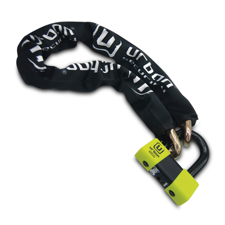URBAN Mini U-lock UR73 + Chain ø13,5mm Class SRA 100cm