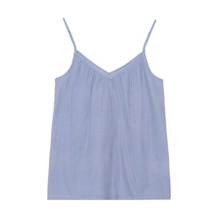 Moshi Moshi Mind, Dawn Top Chambray Blauw, Dames, Maat:S