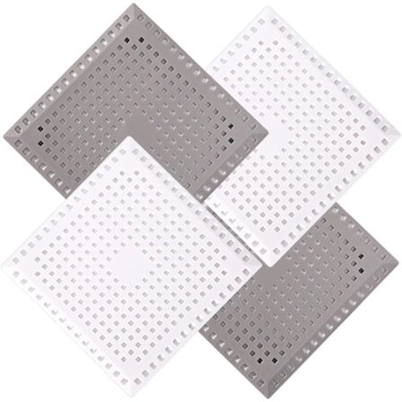 Afløbsbeskyttere med sugekop, holdbar silikone badekarsprop 14,5 cm/5,7 tommer vaskesi hårfanger filterfælde til badeværelse badekar