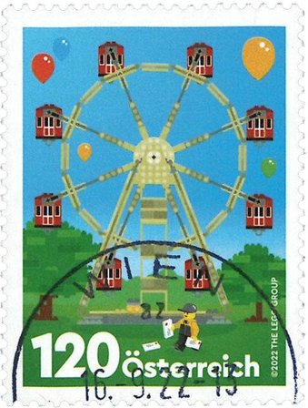 Østrig 2022 - 90-året for LEGO - Stemplet frimærke