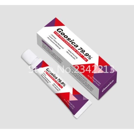 Goosica Tattoo Cream 79,9% Før Permanent Makeup Microblading Øyenbryn Lepper