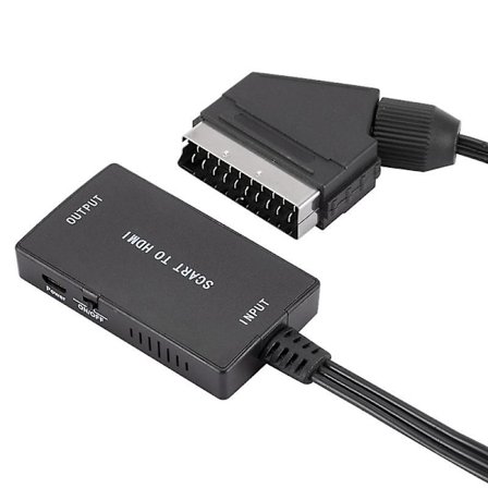 Scart-HDMI-muunnin, korkean resoluution ääni- ja videoyhteensopiva adapteriliitäntä