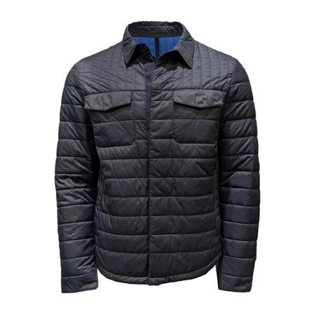 Incotex Montero Padded Overshirt IN Technical Fabric Blå, Herre Vinterjakker