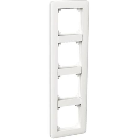 Schneider Electric Exxact Primo Kombinasjonsramme hvit, blank 4 rom, Strømbrytere & vegguttak