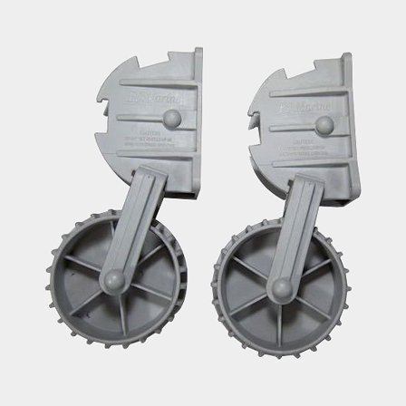 Ruote di trasporto per gommone, Ø130 mm, confezione da 2