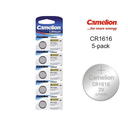 CR1616 5-pack Lithium batterier Camelion CR 1616 3V