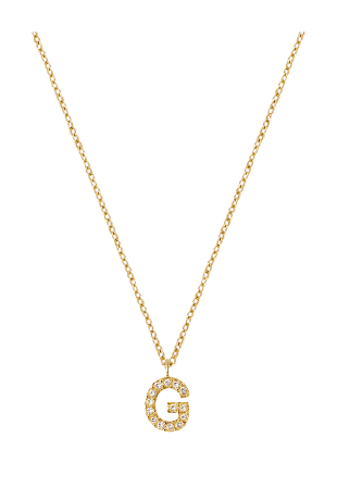 Mockberg Petite Stone Letter G Gold Necklace Smycken & klockor Dam Guld ONESIZE