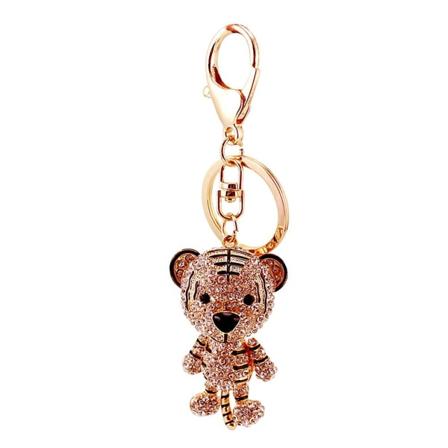 1 kpl Stereo Sparkling Cute Fashion Tiger Avainperä Avaimenperä Seos C
