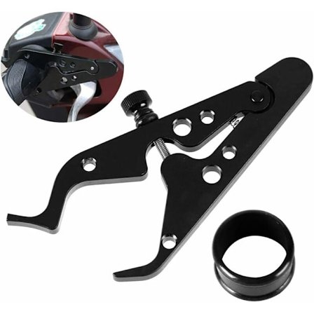 Motorsykkel Cruise Control Gasspjeld Assist, Motorlås Assist Cruise Control Klemme Håndtak med Silikonring for de fleste motorsykler-