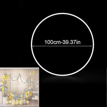 60/80/100/150CM Ballonring Rund Stor Ballonbue Cirkel Ring Stativ Holder Ballonguirlande Baggrundsramme Søjle Bryllup