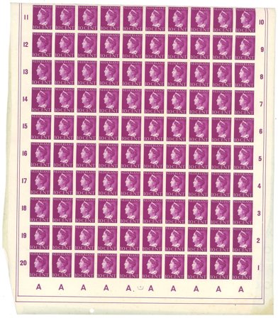 Holland - Utakket ark med krigsudgave