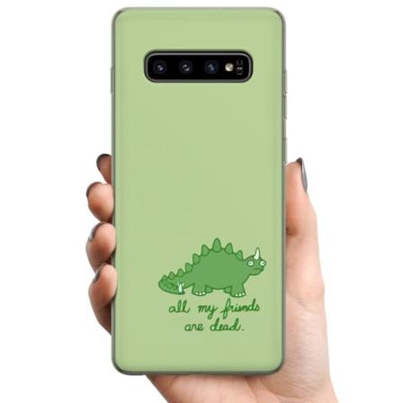 Samsung Galaxy S10 TPU Mobilcover Dinosaurer