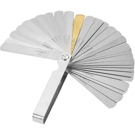 1 stk 32 rustfritt stål følerblad tommer metrisk måler