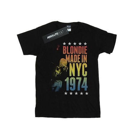 Blondie Mens Rainbow NYC T-Shirt M Svart