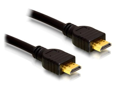 Delock High Speed HDMI with Ethernet - HDMI-kabel med Ethernet - 25 cm