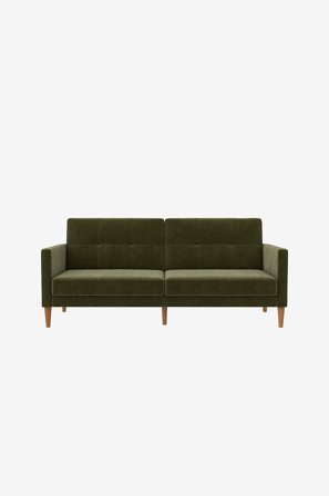 Dorel Home - Sofa 3-seters sovesofa Lilly - Grønn - 3-seters sofaer - Fra Homeroom