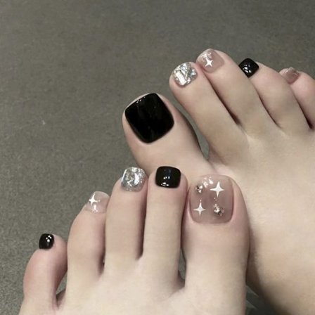 Falske tånegle fransk 1 1