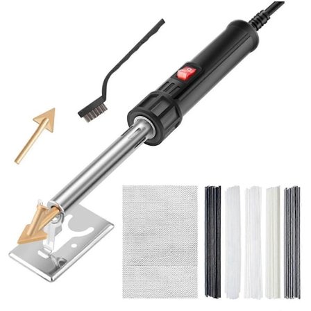 EU-plugg, 150W Plast Sveisesett Loddebolt Sveiseverktøy for DIY Bil Støtfanger Kajakk Kano Sveiser Verktøysett