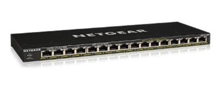 Netgear GS316P - switch - 16 porter - ikke-styrt