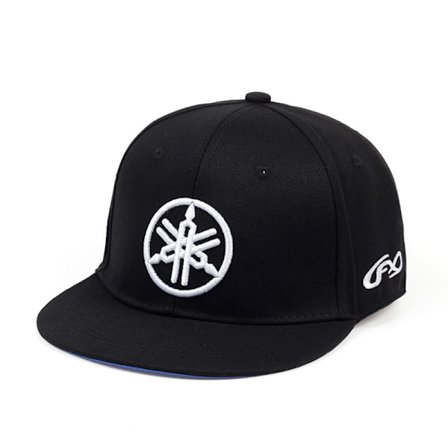 Mænds Baseball Cap Racing Sports Cap Behagelig Baseball Cap Bomuldsembroderi Motorcykel Yamaha Flat Brim Hip Hop Mænds Hat Sort 1 stk