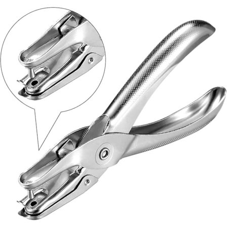 Metal Hole Punchers Single Hole Punch Paper Puncher Ticket For School,3 Pack (1/8 Inch Hole)