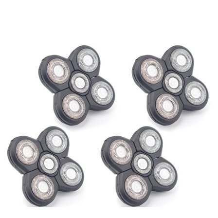 Elektrisk Rakapparat 5D Självständigt 5 Kutter Flytande Huvud Vattentät Rostfritt Stål Rakhyvel