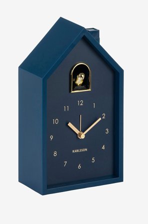Karlsson - Herätyskello Modern Cuckoo - Sininen - Seinäkellot & pöytäkellot - - Homeroom