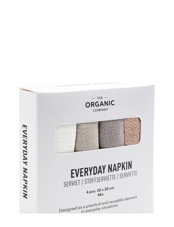 Everyday Napkin Home Textiles Kitchen Textiles Napkins Cloth Napkins Monivärinen/Kuvioitu The Organic Company