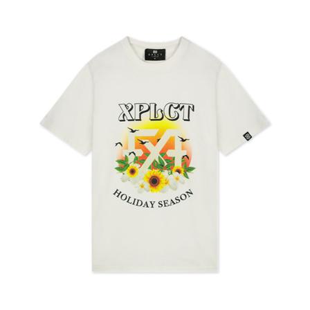 Xplct Studios, Holiday T-Shirt Wit, Heren, Maat:M