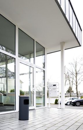 DURABLE Papierkorb Safe mit Ascher rund anthrazit