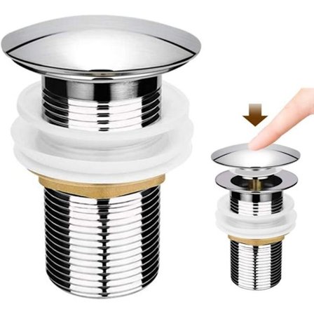 Fjærbelastet vaskavløp - trykknapp pop-up klikk-klakk avløp