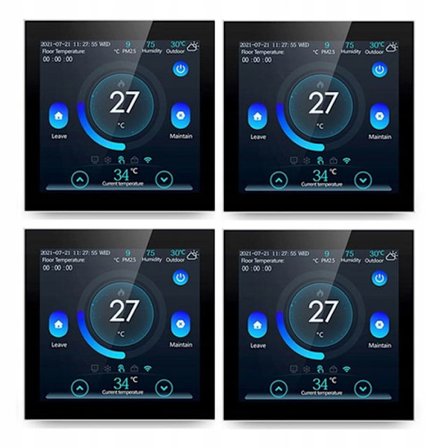 Älykäs WiFi-termostaatti - ARHATREYA - ARHATREYA - LCD-kosketusnäyttö - Ääniohjaus Alexa/Google - Ohjelmoitava 6 jaksoa