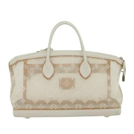 Louis Vuitton Vintage Pre-ownedNylonhandbags vit, Dam Vintage Väskor, Dam, Storlek: ONE SIZE