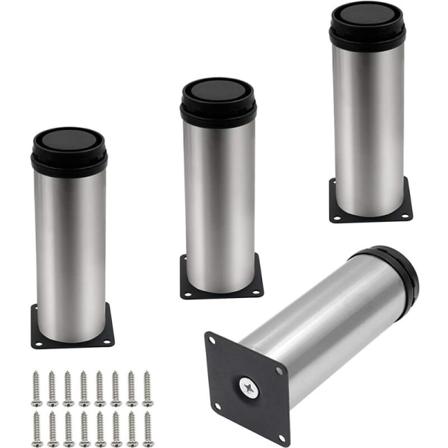 4 st justerbara möbelben 10cm metallfötter för bordsstol W