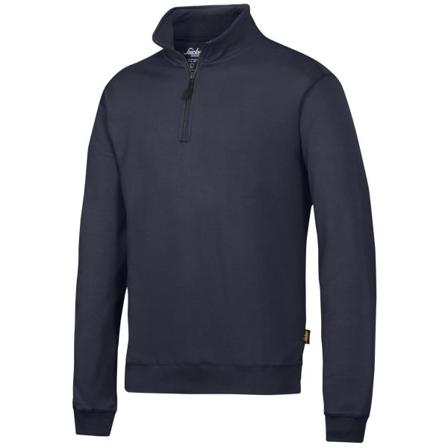 Snickers Workwear 2818 Genser marineblå, med kort glidelås Marineblå, Klær