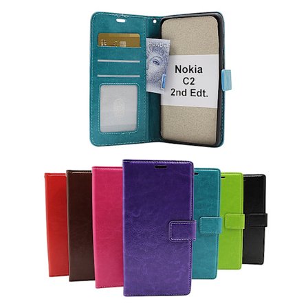 Crazy Horse Wallet Nokia C2 2nd Edition