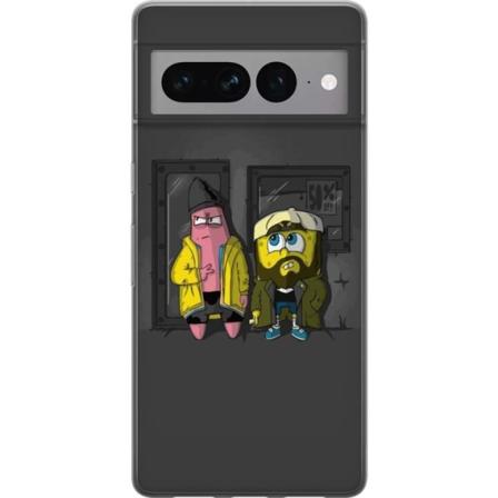 Google Pixel 7 Pro Genomskinligt Skal Spongebob